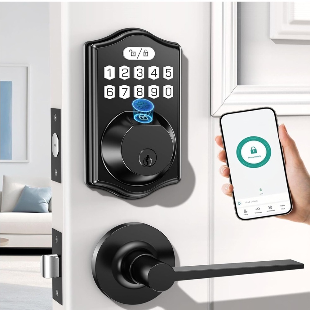 keyless Entry Door Lock deadbolt with Handle Set